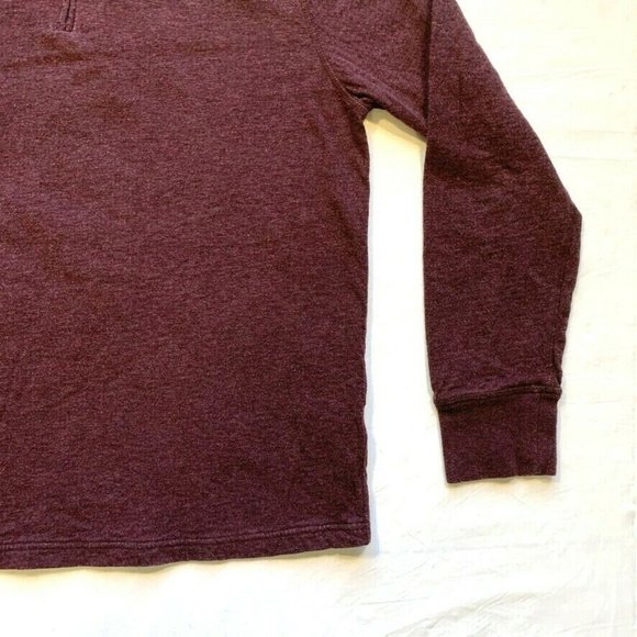 J. Crew Knit Goods Lined Jersey Sweater Pullover 1/4 Zip Cotton Mock Neck L EUC - Picture 6 of 12